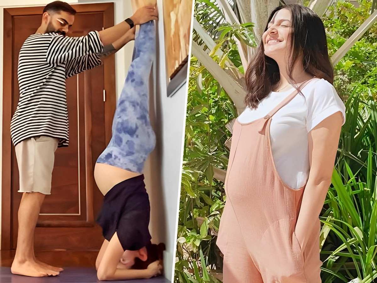 Anuska sharma pregnancy yoga